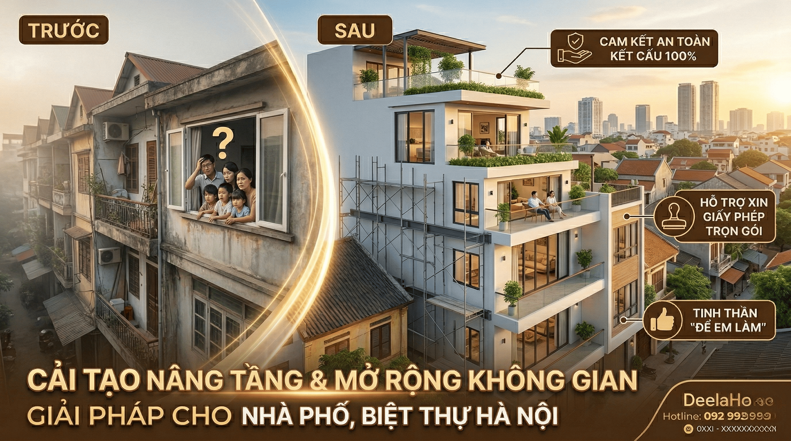 Cải tạo Nâng tầng & Mở rộng Không gian